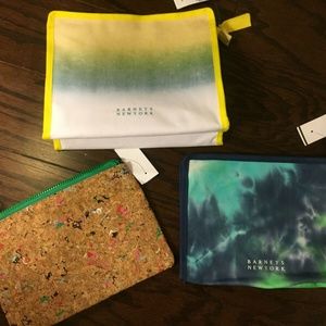 3 Iconic BARNEYS NEW YORK Travel/Makeup/Clutch Bags Cases Purse-Coillector Items
